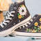 Custom Embroidery Shoes, Flower Converse Handmade, Women's Shoes, Wedding Gift, Converse Hi Chuck 1970s, Wedding Sneakers, Valentine Gift - 2.jpg