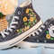 Custom Embroidery Shoes, Flower Converse Handmade, Women's Shoes, Wedding Gift, Converse Hi Chuck 1970s, Wedding Sneakers, Valentine Gift - 4.jpg