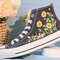 Custom Embroidery Shoes, Flower Converse Handmade, Women's Shoes, Wedding Gift, Converse Hi Chuck 1970s, Wedding Sneakers, Valentine Gift - 5.jpg