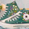 Custom Embroidery Shoes, Flower Converse Handmade, Women's Shoes, Wedding Gift, Converse Hi Chuck 1970s, Wedding Sneakers, Valentine Gift - 4.jpg