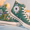 Custom Embroidery Shoes, Flower Converse Handmade, Women's Shoes, Wedding Gift, Converse Hi Chuck 1970s, Wedding Sneakers, Valentine Gift - 8.jpg