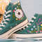 Custom Embroidery Shoes, Flower Converse Handmade, Women's Shoes, Wedding Gift, Converse Hi Chuck 1970s, Wedding Sneakers, Valentine Gift - 8.jpg