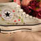 Custom Embroidery Shoes, Flower Converse Handmade, Women's Shoes, Wedding Gift, Converse Hi Chuck 1970s, Wedding Sneakers, Valentine Gift - 7.jpg
