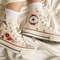 Custom Floral Embroidered Shoes, Handmade Embroidered Converse, Converse Custom, Converse Wreath Flower, Custom Flower Chuck Taylor 1970s - 5.jpg