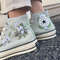 Custom Floral Embroidered Shoes, Handmade Embroidered Converse, Converse Custom, Converse Wreath Flower, Custom Flower Chuck Taylor 1970s - 5.jpg