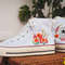 Custom Floral Embroidered Shoes, Handmade Embroidered Converse, Converse Custom, Converse Wreath Flower, Custom Flower Chuck Taylor 1970s - 4.jpg