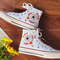 Custom Floral Embroidered Shoes, Handmade Embroidered Converse, Converse Custom, Converse Wreath Flower, Custom Flower Chuck Taylor 1970s - 6.jpg