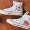 Custom Floral Embroidered Shoes, Handmade Embroidered Converse, Converse Custom, Converse Wreath Flower, Custom Flower Chuck Taylor 1970s - 7.jpg