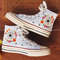 Custom Floral Embroidered Shoes, Handmade Embroidered Converse, Converse Custom, Converse Wreath Flower, Custom Flower Chuck Taylor 1970s - 8.jpg