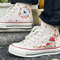 Custom Floral Embroidered Shoes, Handmade Embroidered Converse, Converse Custom, Converse Wreath Flower, Custom Flower Chuck Taylor 1970s - 4.jpg