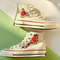 Custom Floral Embroidered Shoes, Handmade Embroidered Converse, Converse Custom, Converse Wreath Flower, Custom Flower Chuck Taylor 1970s - 2.jpg