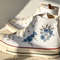 Custom Floral Embroidered Shoes, Handmade Embroidered Converse, Converse Custom, Converse Wreath Flower, Custom Flower Chuck Taylor 1970s - 2.jpg