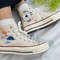 Custom Floral Embroidered Shoes, Handmade Embroidered Converse, Converse Custom, Converse Wreath Flower, Custom Flower Chuck Taylor 1970s - 4.jpg