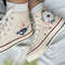 Custom Floral Embroidered Shoes, Handmade Embroidered Converse, Converse Custom, Converse Wreath Flower, Custom Flower Chuck Taylor 1970s - 8.jpg