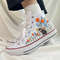 Custom Floral Embroidered Shoes, Handmade Embroidered Converse, Converse Custom, Converse Wreath Flower, Custom Flower Chuck Taylor 1970s - 5.jpg