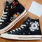 Custom Floral Embroidered Shoes, Handmade Embroidered Converse, Converse Custom, Converse Wreath Flower, Custom Flower Chuck Taylor 1970s - 6.jpg