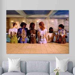 pink floyd back catalogue, famous art, naked woman canvas poster, pink floyd music canvas poster, back catalogue wall de