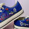 Custom Floral Embroidered Shoes, Handmade Embroidered Converse, Converse Custom, Converse Wreath Flower, Custom Flower Chuck Taylor 1970s - 6.jpg