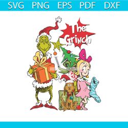 retro the grinch christmas gift svg graphic design file