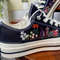 Custom Floral Embroidered Shoes, Handmade Embroidered Converse, Converse Custom, Converse Wreath Flower, Custom Flower Chuck Taylor 1970s - 4.jpg