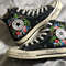 Custom Floral Embroidered Shoes, Handmade Embroidered Converse, Converse Custom, Converse Wreath Flower, Custom Flower Chuck Taylor 1970s - 6.jpg