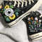 Custom Floral Embroidered Shoes, Handmade Embroidered Converse, Converse Custom, Converse Wreath Flower, Custom Flower Chuck Taylor 1970s - 2.jpg