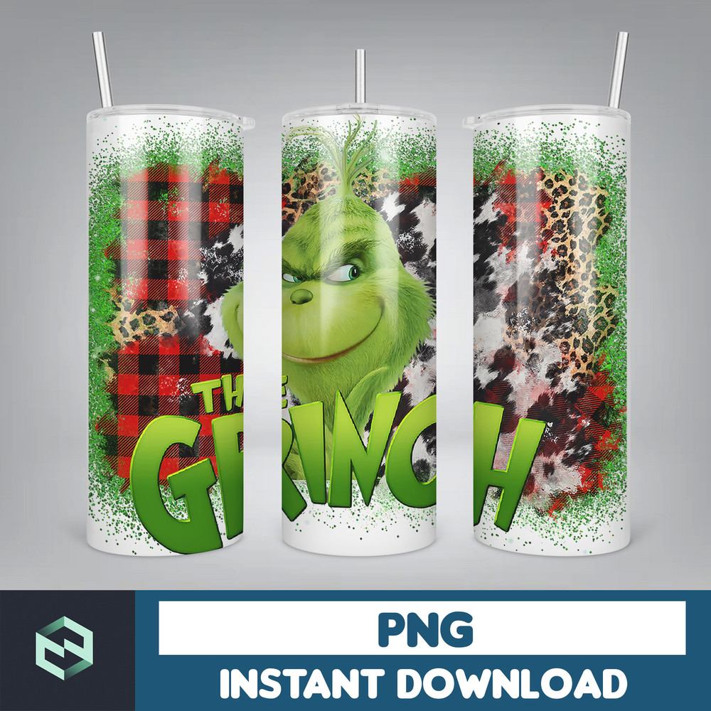 Christmas Tumbler Sublimation Designs 20oz Skinny Tumbler Wrap, Cartoon Funny Christmas Design Tumbler PNG Digital 2D (27).jpg