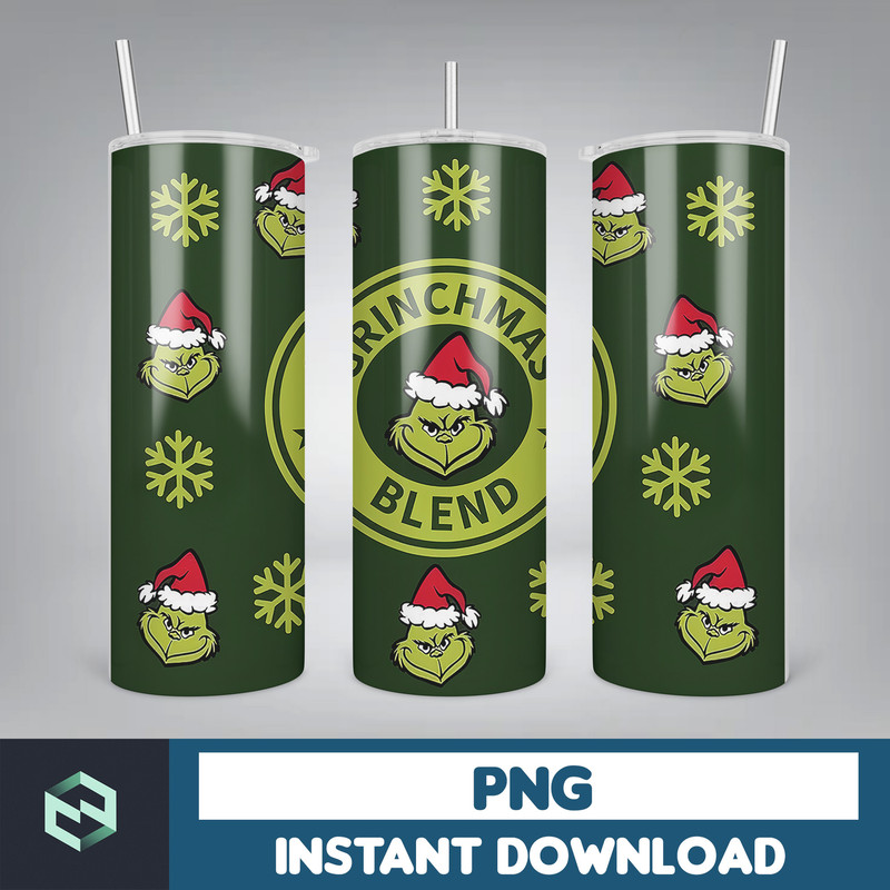Christmas Tumbler Sublimation Designs 20oz Skinny Tumbler Wrap, Cartoon Funny Christmas Design Tumbler PNG Digital 2D (35).jpg