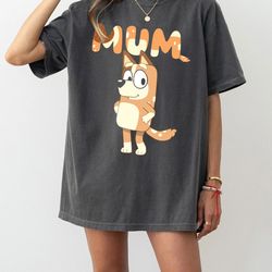 bluey mom shirt bluey family shirt retro chilli heeler shirt mum bluey birthday party shirts bluey chilli mum shirt gift