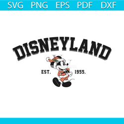 vintage disneyland christmas mickey mouse est 1955 svg file