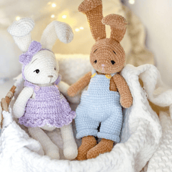 crochet pattern bunny, amigurumi