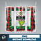 Christmas Tumbler Sublimation Designs 20oz Skinny Tumbler Wrap, Cartoon Funny Christmas Design Tumbler PNG Digital 2D (33).jpg