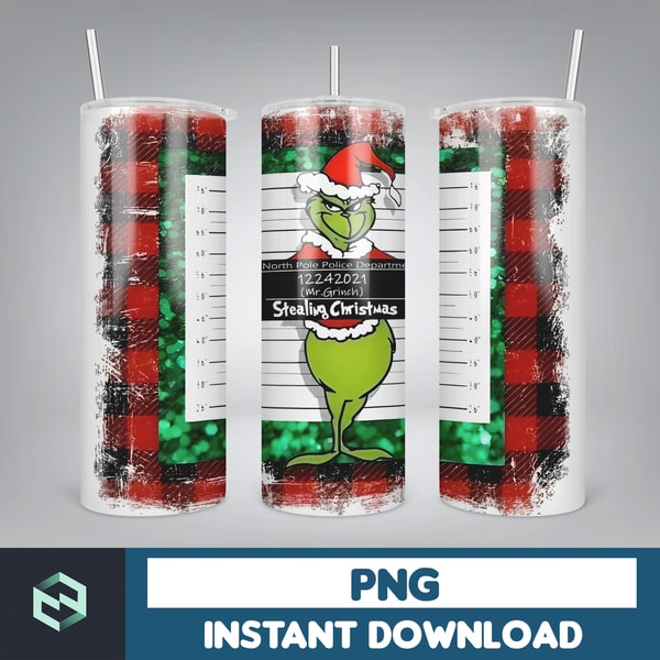Christmas Tumbler Sublimation Designs 20oz Skinny Tumbler Wrap, Cartoon Funny Christmas Design Tumbler PNG Digital 2D (33).jpg