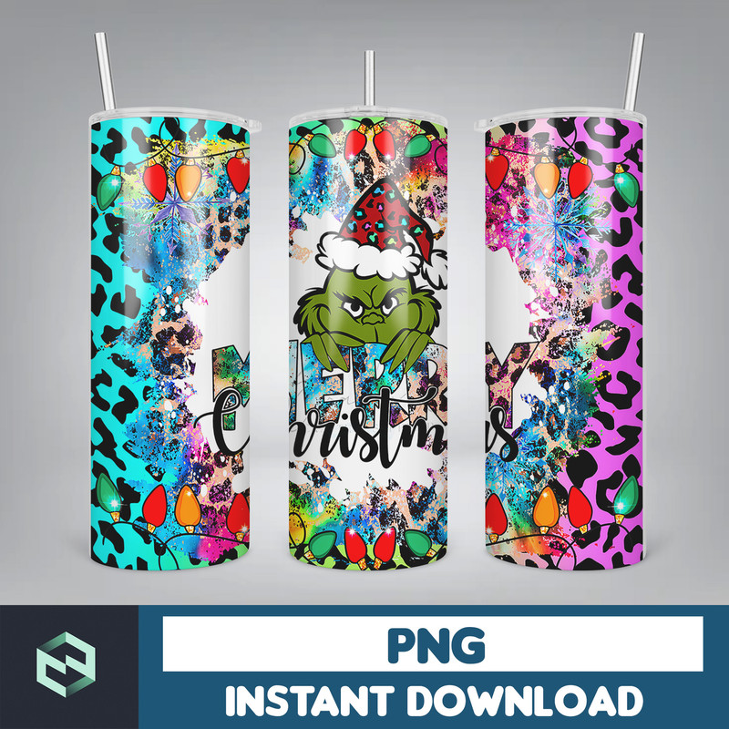 Christmas Tumbler Sublimation Designs 20oz Skinny Tumbler Wrap, Cartoon Funny Christmas Design Tumbler PNG Digital 2D (37).jpg