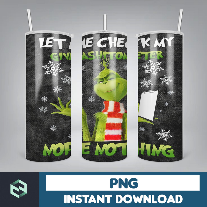 Christmas Tumbler Sublimation Designs 20oz Skinny Tumbler Wrap, Cartoon Funny Christmas Design Tumbler PNG Digital 2D (38).jpg