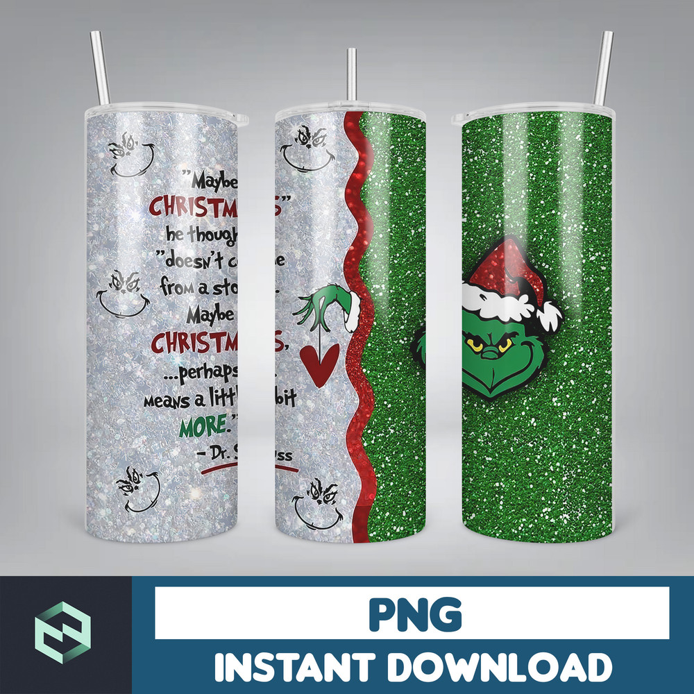 Christmas Tumbler Sublimation Designs 20oz Skinny Tumbler Wrap, Cartoon Funny Christmas Design Tumbler PNG Digital 2D (42).jpg