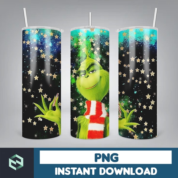 Christmas Tumbler Sublimation Designs 20oz Skinny Tumbler Wrap, Cartoon Funny Christmas Design Tumbler PNG Digital 2D (45).jpg