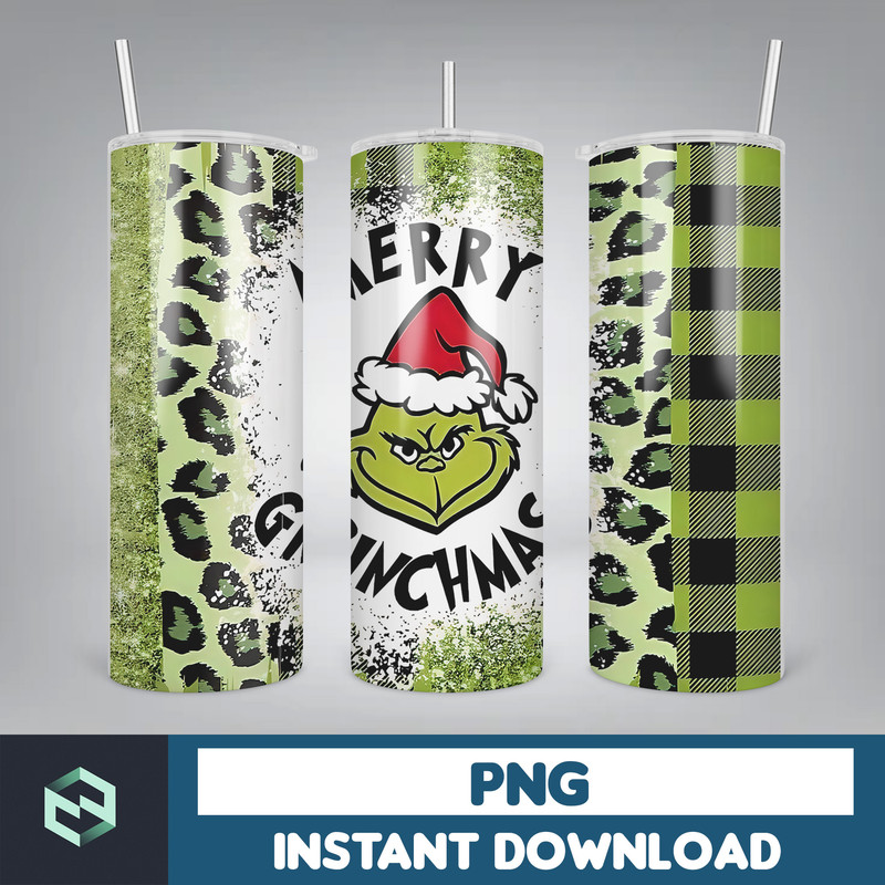 Christmas Tumbler Sublimation Designs 20oz Skinny Tumbler Wrap, Cartoon Funny Christmas Design Tumbler PNG Digital 2D (53).jpg