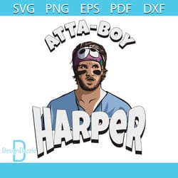 phillies atta boy harper baseball mlb png sublimation