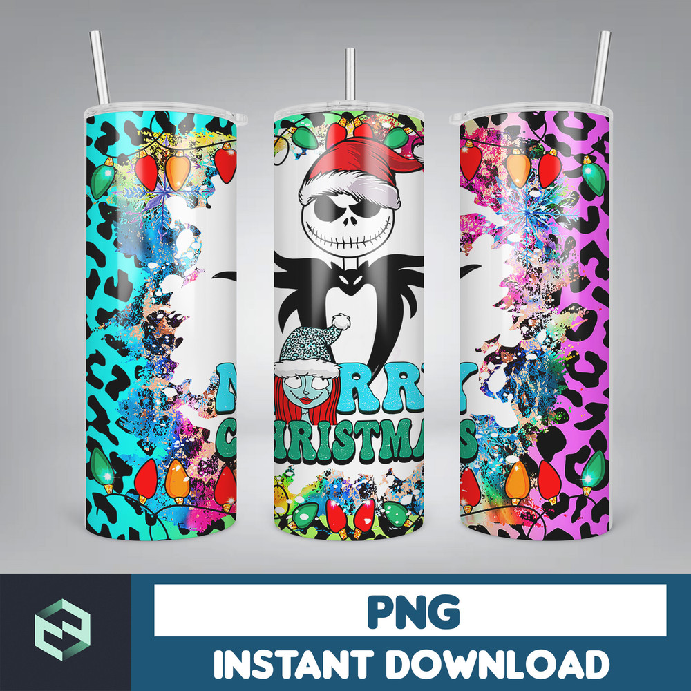Christmas Tumbler Sublimation Designs 20oz Skinny Tumbler Wrap, Cartoon Funny Christmas Design Tumbler PNG Digital 2D (61).jpg