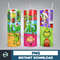 Christmas Tumbler Sublimation Designs 20oz Skinny Tumbler Wrap, Cartoon Funny Christmas Design Tumbler PNG Digital 2D (62).jpg