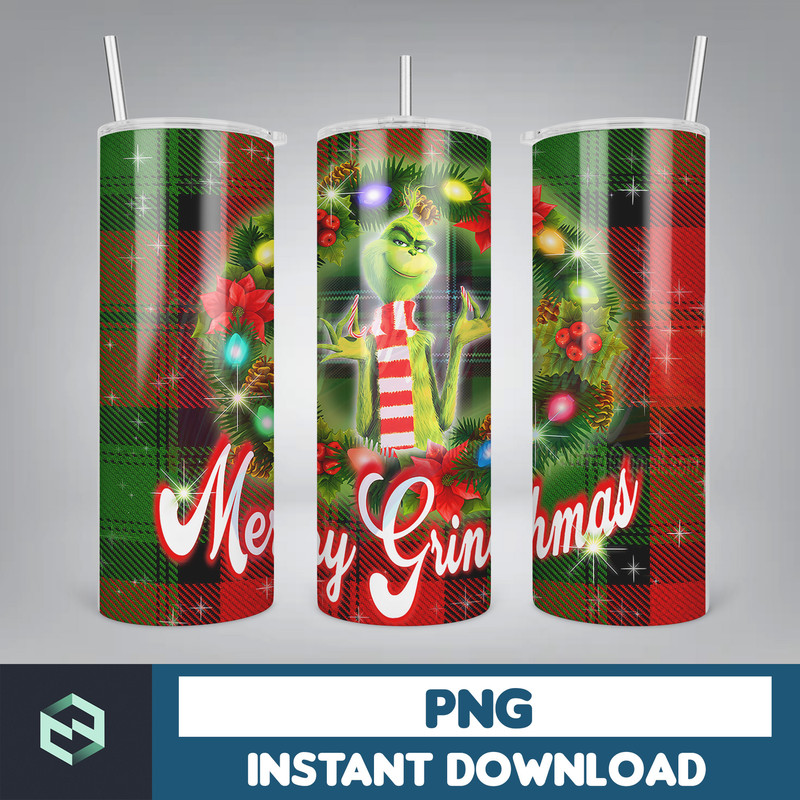 Christmas Tumbler Sublimation Designs 20oz Skinny Tumbler Wrap, Cartoon Funny Christmas Design Tumbler PNG Digital 2D (63).jpg