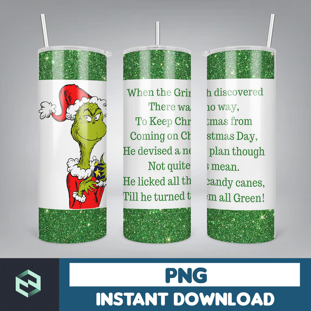 Christmas Tumbler Sublimation Designs 20oz Skinny Tumbler Wrap, Cartoon Funny Christmas Design Tumbler PNG Digital 2D (68).jpg