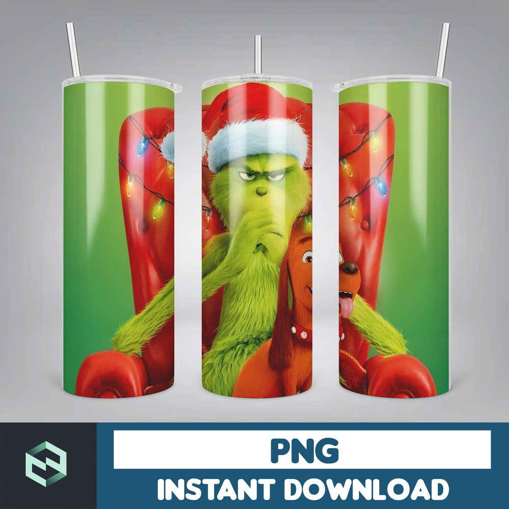 Christmas Tumbler Sublimation Designs 20oz Skinny Tumbler Wrap, Cartoon Funny Christmas Design Tumbler PNG Digital 2D (81).jpg
