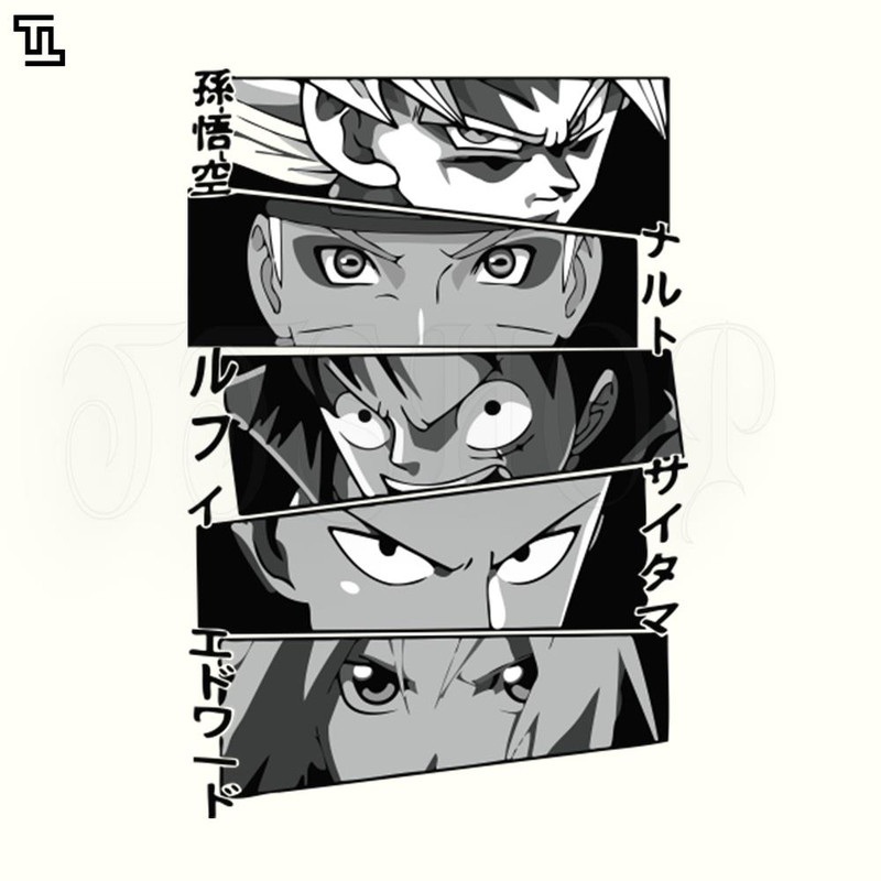 NARUTO137-Shonen anime MC collage with Goku Naruto Luffy and Saitama Naruto PNG.jpg