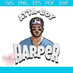 phillies atta boy harper baseball mlb png sublimation