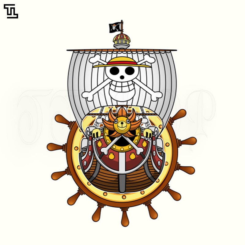 TTE123-Thousand Sunny Pirate Ship PNG, One Piece PNG Download.jpg