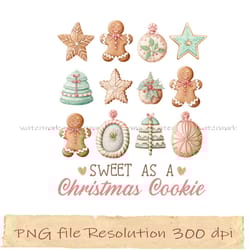 christmas sublimation, sweet as a christmas cookie png, print files, instantdownload