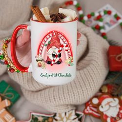 santa gonk christmas mug, santa gnome mug , santa mug gift, hot chocolate mug, christmas mug.jpg