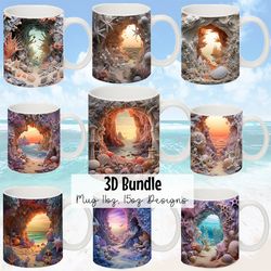 3d white elephant flowers mug, 3d elephant mug wrap, 3d white flowers mug design sublimation, floral mug png, 11oz,15oz